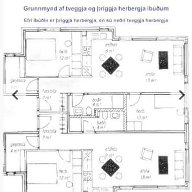 Klettastígur 2-4 grunnmynd af hæð