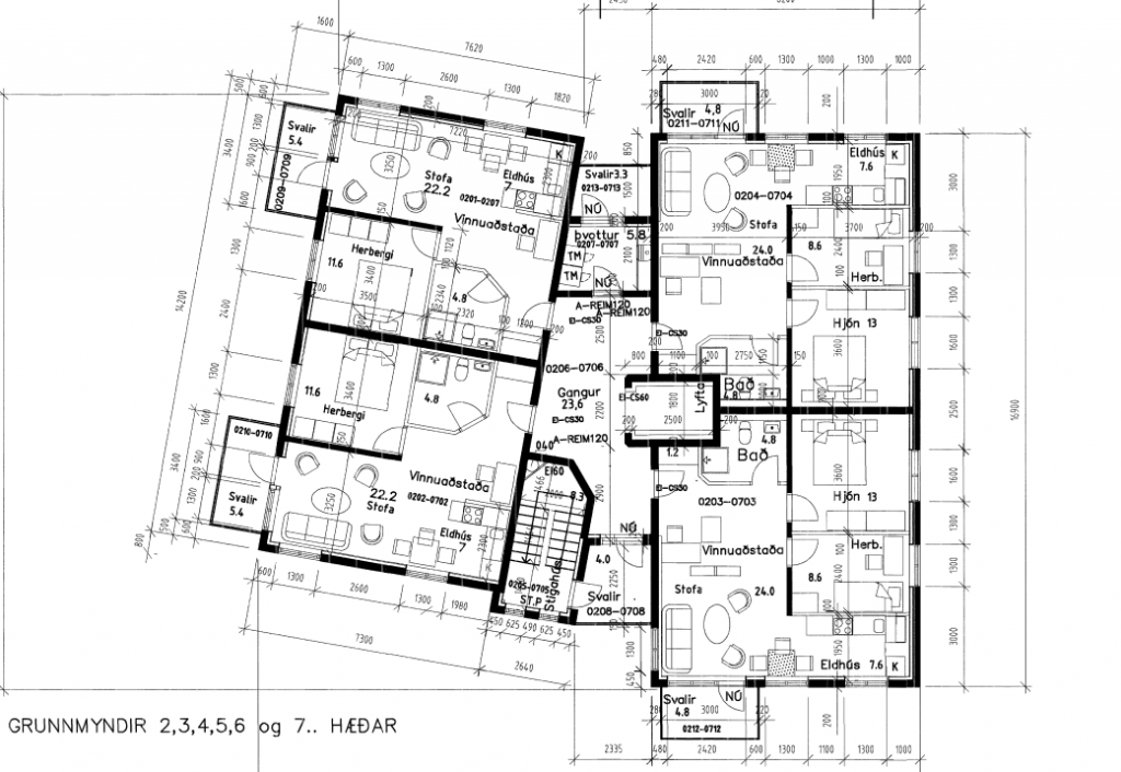 Drekagil - floor layout