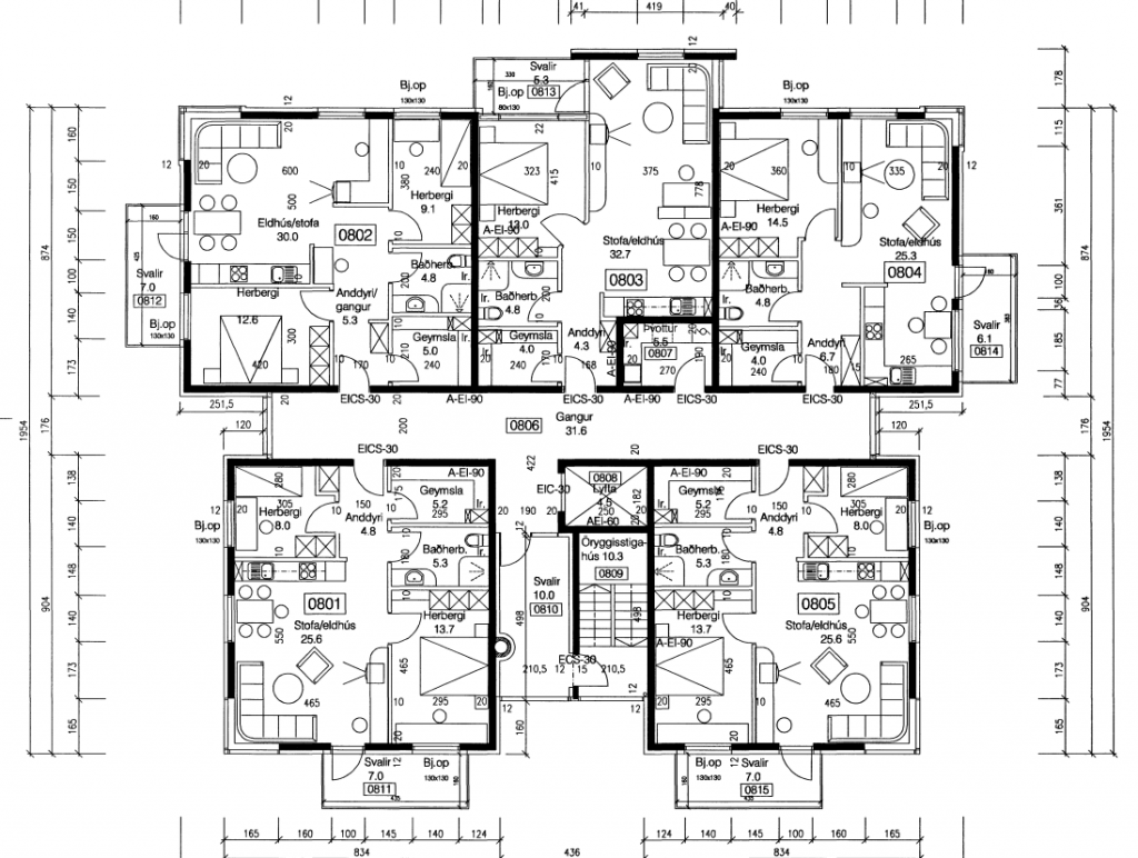 Tröllagil - one and two-bedroom apartments