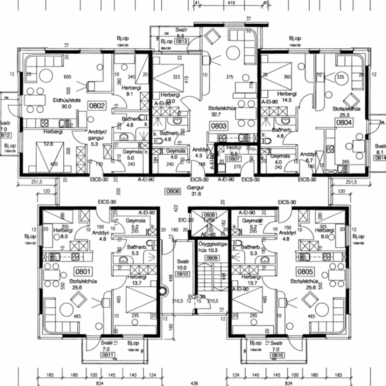 Tröllagil - one and two-bedroom apartments