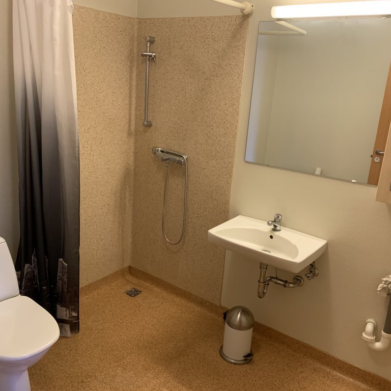 Bathroom in a two-bedroom apartment