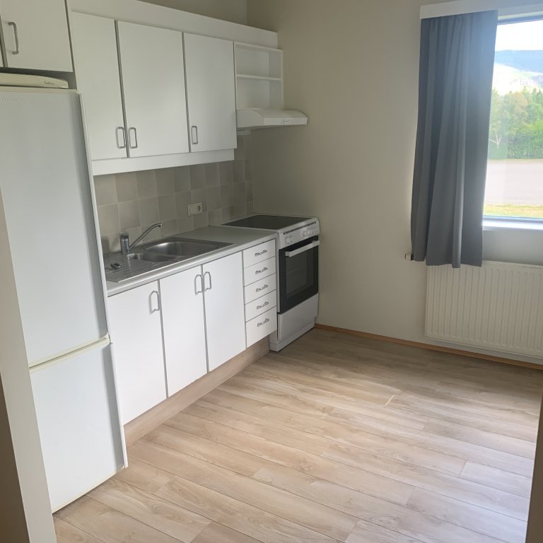 Eldhús í þriggja herbergja íbúð